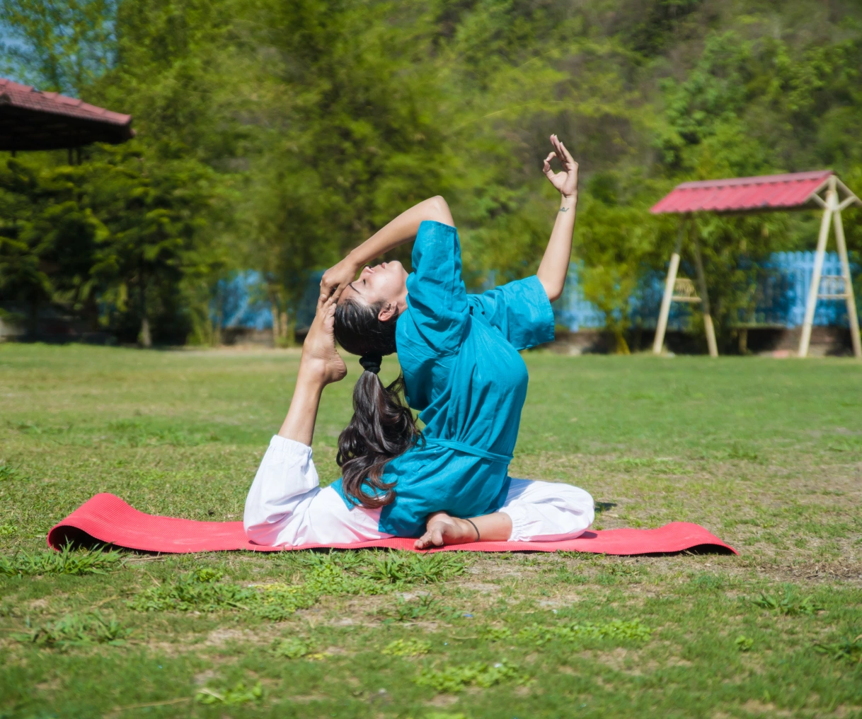 Girl Doing Asana