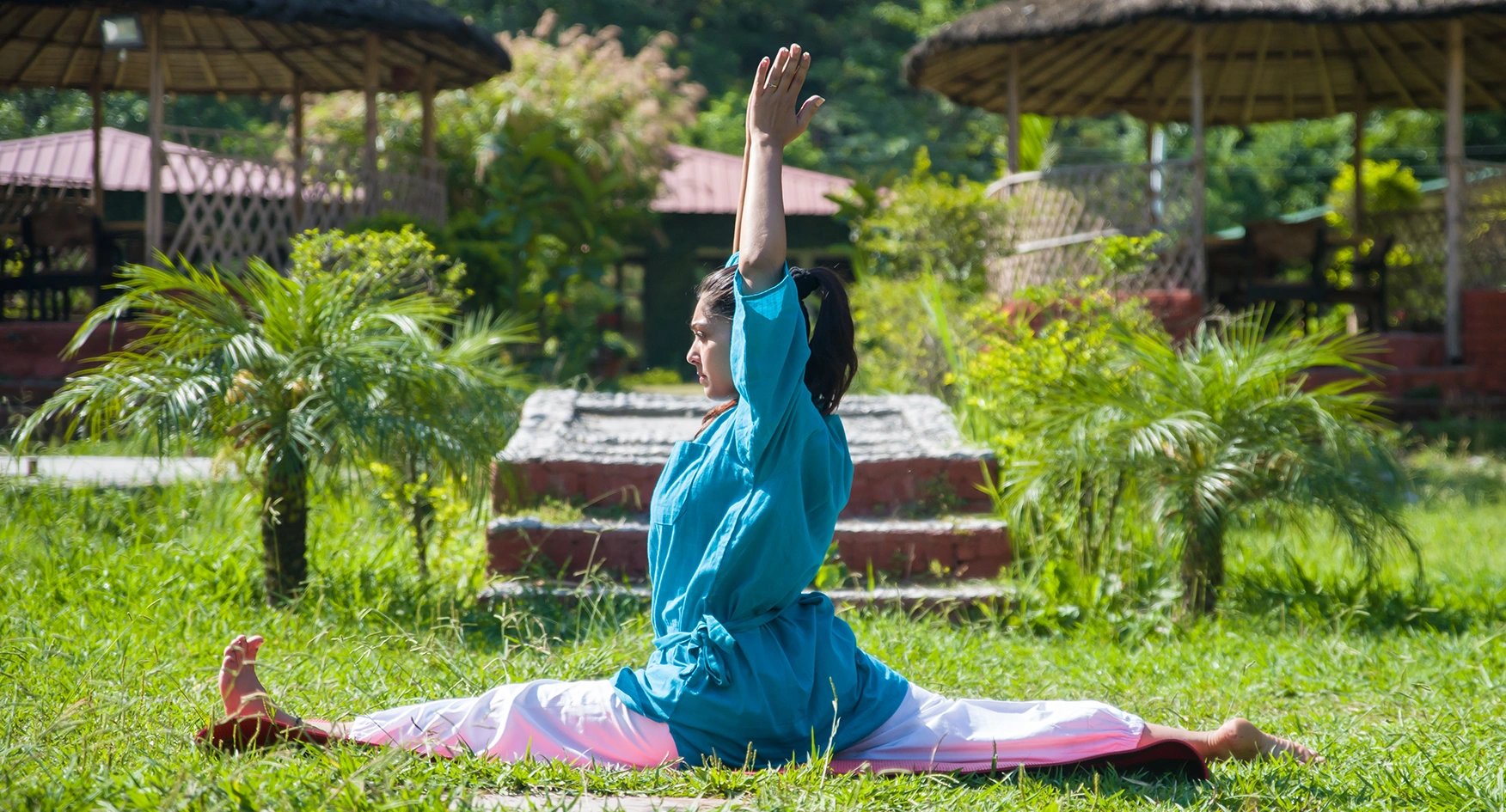 A Girls Doing Yoga Aasan